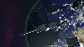 Animated spaceshuttle embarks at a spacestation. 3d rendering - Powered by Shutterstock - Get 15% off with code: PIKWIZARD15