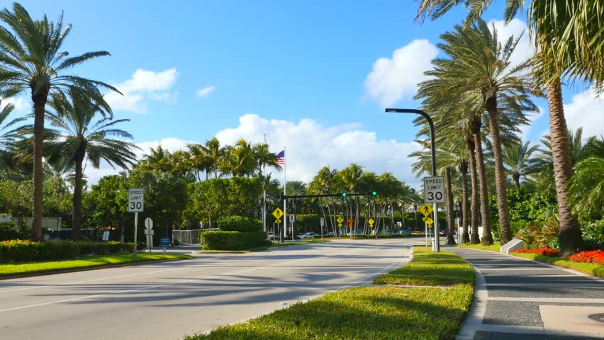 Bikers point of view of Bal Harbour Florida 4k