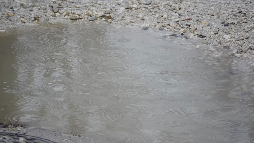 rain puddle water Stock Footage Video (100% Royalty-free) 13062473 ...