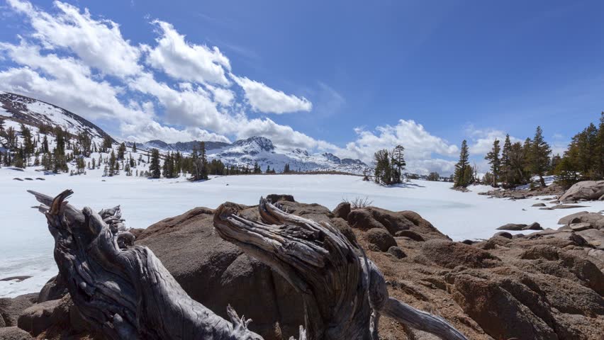 Carson Pass Lake - A motion control time lapse over an alpine lake in the dead of winter.