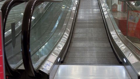 Escalator in mall in high quality format