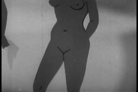 CIRCA 1940s - Detail of a woman's reproductive system in a 1949 sex education film.