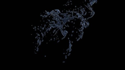 Water Splash Bottom Screen Slow Motion Stock Footage Video (100% ...