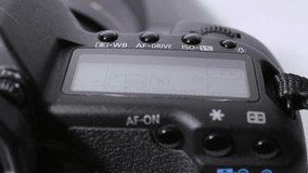 Digital display of the camera reflex - macro