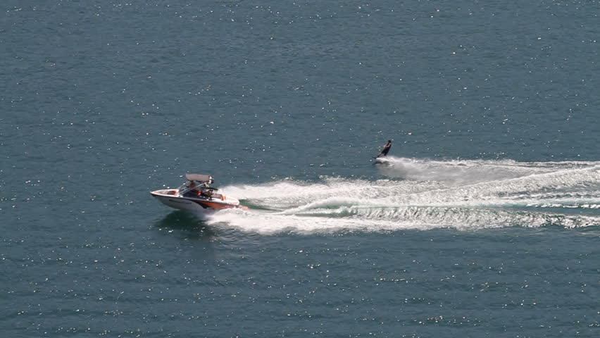 Water Skiing on Lake