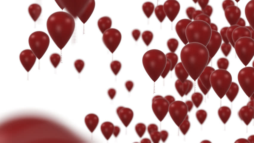 red balloons animation hd Stock Footage Video (100% Royalty-free ...