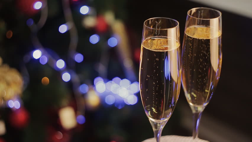 pair of champagne glasses