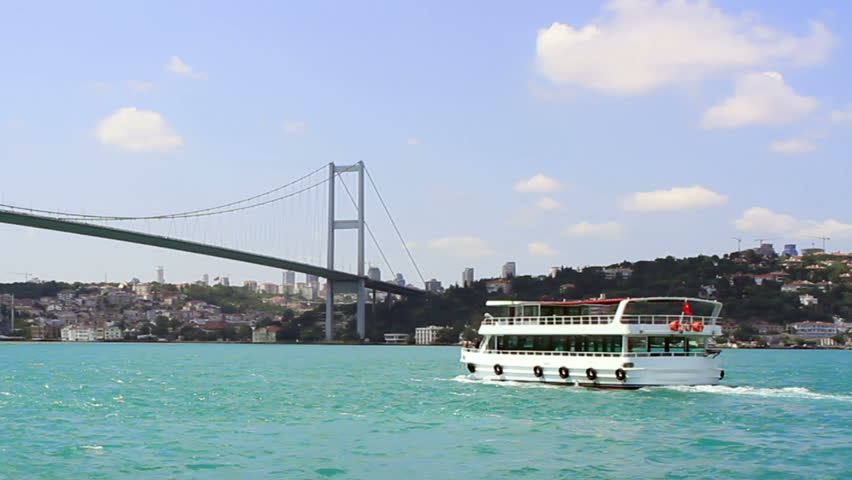 Bosporus Bridge in Istanbul , Turkey 