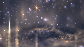 Fantastic winter background with Christmas and New Year snow snowdrift, vj (cycle), HD