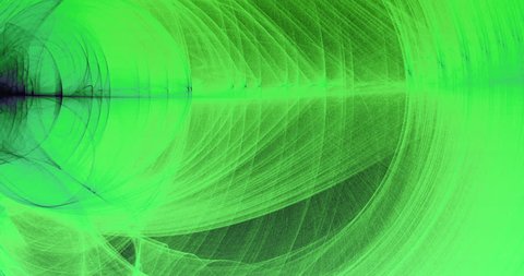 Abstract Green Lines Curves And Particles Stop Motion
