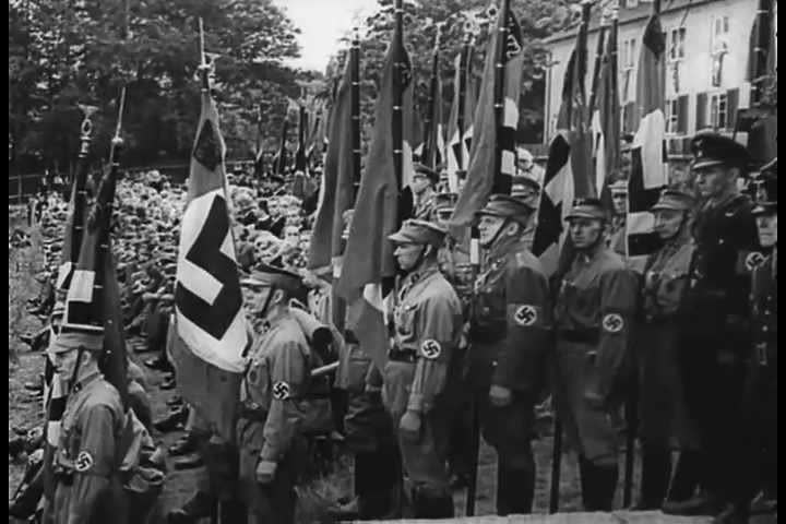 circa 1930s - nazi army parades Stock Footage Video (100% Royalty-free ...