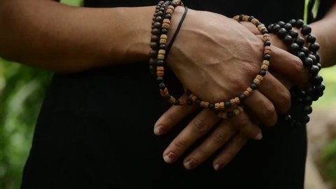 Indian Woman Hands With Handmade Clay Jewellery 