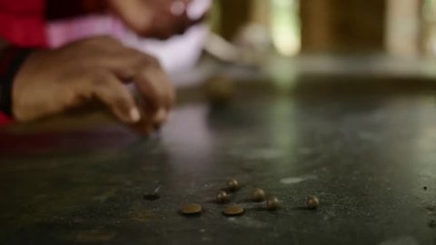 Indian Handmade Clay Jewellery Hands in Slow Motion