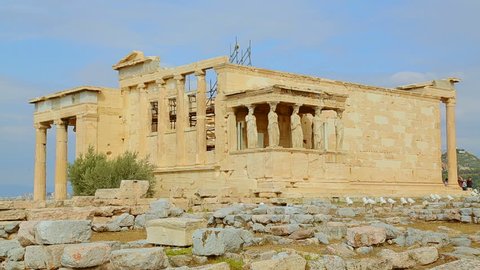 Erechtheion Akropolis Athen From South Stock Footage Video 100 Royalty Free Shutterstock