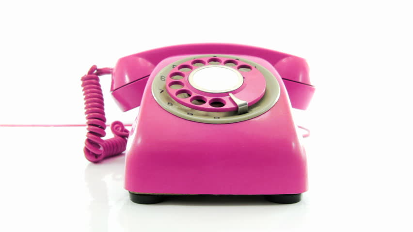  retro pink phone ringing 