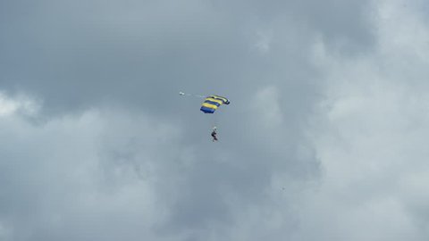 Parachute Floating Down to the Beach