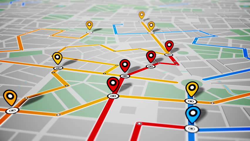 GPS MAP NAVIGATION SYSTEM Footage Videos And Clips In HD And 4K 