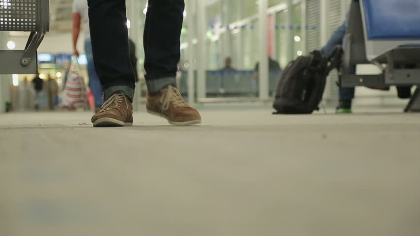 wearing training shoes casually