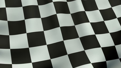 Seamlessly loopable waving checkered flag animation.