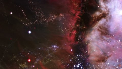Space 2032: Traveling through star fields in deep space (Loop). Stockvideo