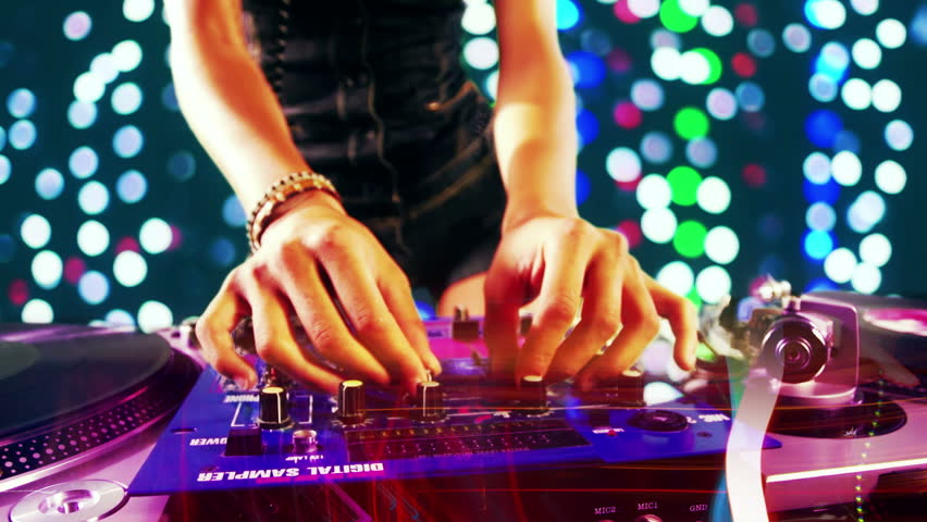 A Sexy Female Dj Dancing Stock Footage Video (100% Royalty 