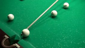Billiards Wrong Blow deviated kick On The Table. You can use this video in your original sport projects or as a news websites background…
