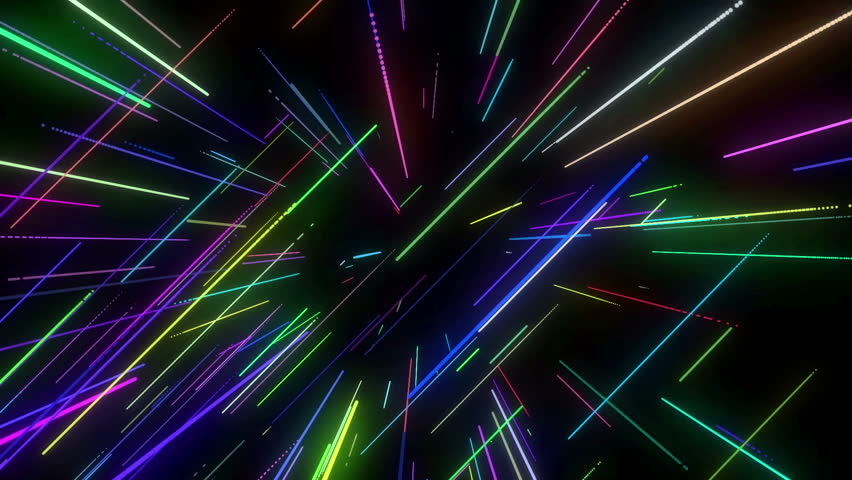 Animation of Colorful Neon Disco Stock Footage Video (100% Royalty-free