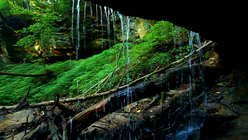 Shades State Park Maidenhair Falls in Indiana