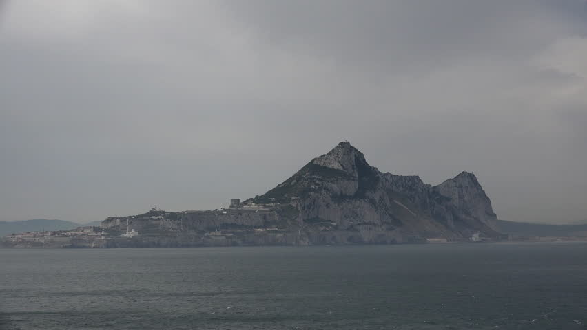 A view of Gibraltar from the east looking west.