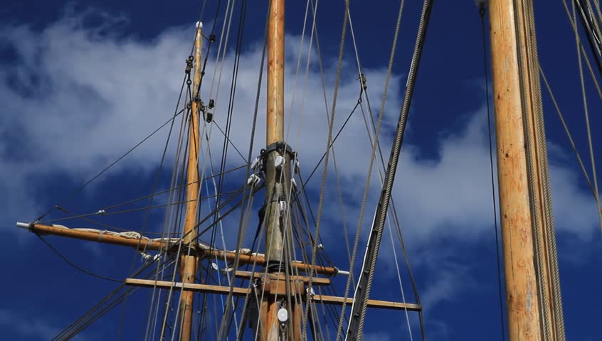 Mast of an old sailing ship