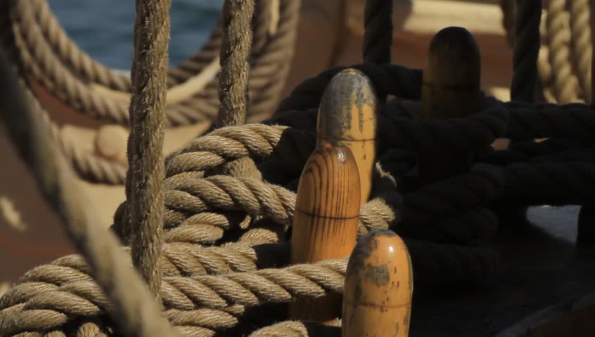 Details on an old sailing ship