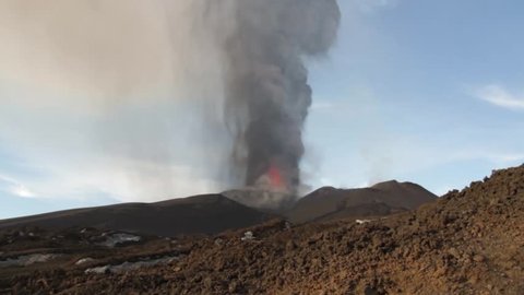 Volcano Etna eruption in December 2015 - Voragine