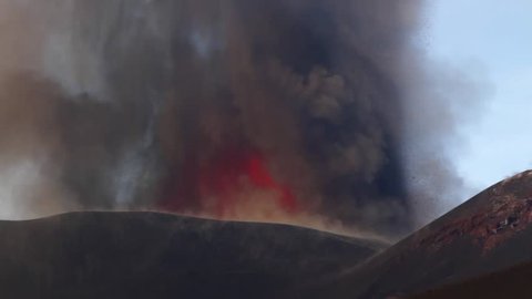 Volcano Etna eruption in December 2015 - Voragine