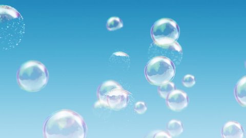 Animation Flying Of Soap Bubbles の動画素材 ロイヤリティフリー Shutterstock