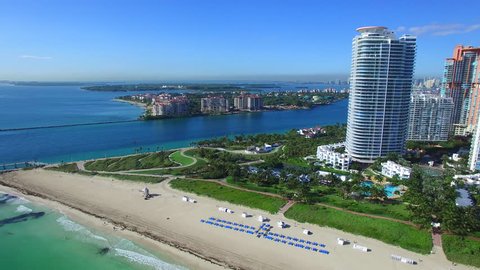 Coastal Miami Beach stock video Stock Video