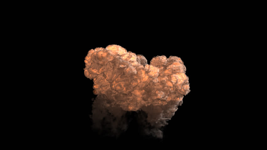 Bomb Explosion Rendered in Png : vidéo de stock (100 % libre de droit