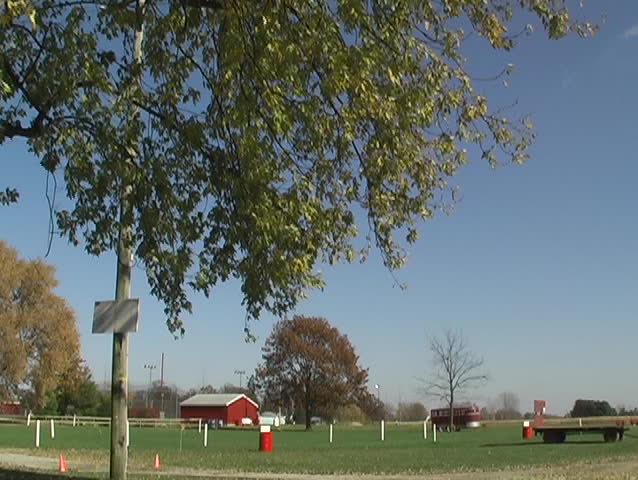 Fall Scene on a Farm