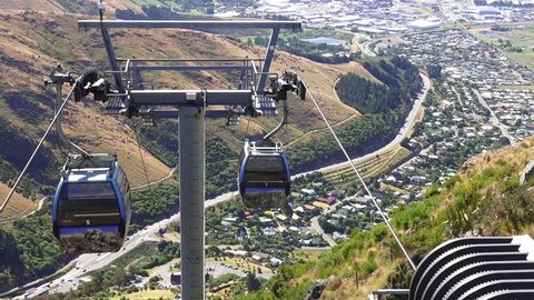 CHRISTCHURCH - DEC 04 2015:Christchurch Gondola.It offers a unique Christchurch sightseeing experience of breathtaking views of the Christchurch cityscape, Canterbury plains and mighty Southern Alps