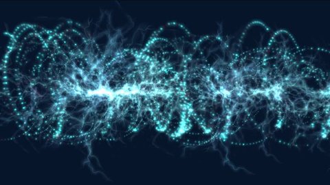 Magical Energy Particles Making Their Way Stock Footage Video (100% ...