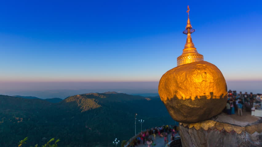 Time Lapse Sunrise Golden Rock Stock Footage Video 100 Royalty Free Shutterstock