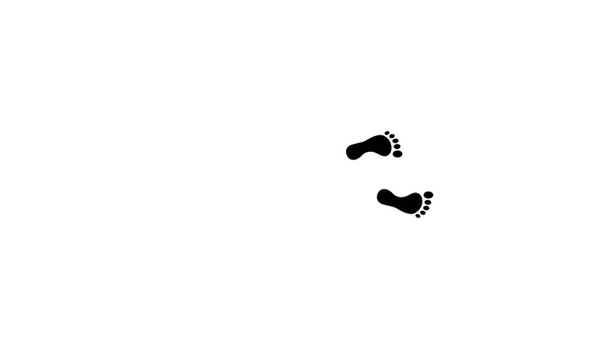 foot prints footprints bare barefoot feet Stock Footage Video (100% ...
