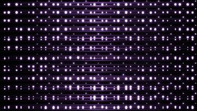 VJ Floodlights Disco Violet Background. Creative bright flood lights flashing. Disco spectrum lights concert spot bulb. Seamless loop.