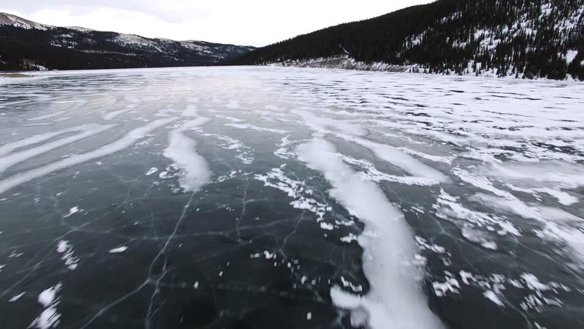 Frozen Lake in the Colorado Rocky Mountains
