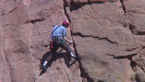Rock climbing in Garden of the Gods, Colorado Springs