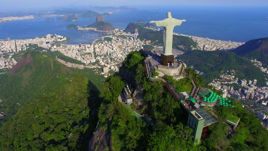 aerial view christ redeemer statue sugarloaf Stock Footage Video (100%  Royalty-free) 13439705 | Shutterstock