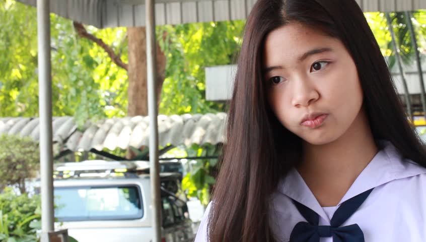 Portrait Of Thai Student Teen Stock Footage Video 100 Royaltyfree