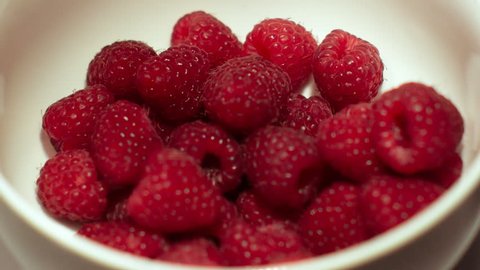 raspberry in a bowl falls
