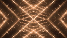 Vj Background Orange Motion With Fractal Background. Abstract background for use with music videos. Disco spectrum lights concert spot bulb. Seamless loop.