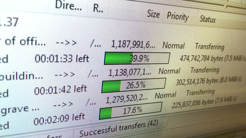 Bytes transferred. Bytes transferred