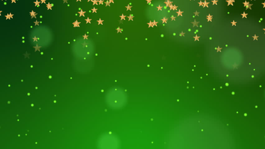 Green Christmas Background. Looped Stock Footage Video (100% Royalty